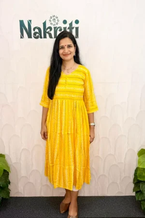 Printed soft cotton frock