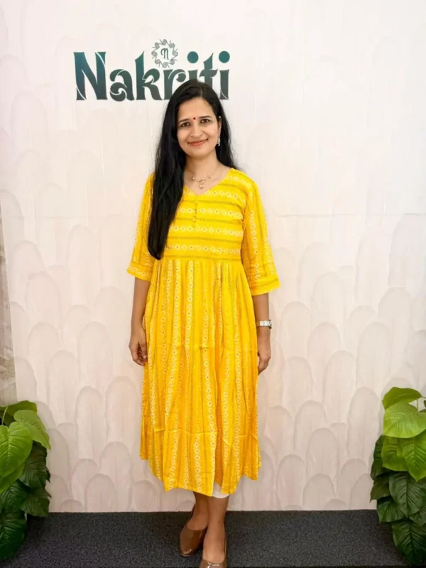 Printed soft cotton frock