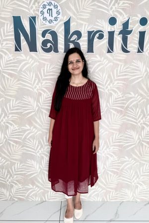 Georgette designer kurti