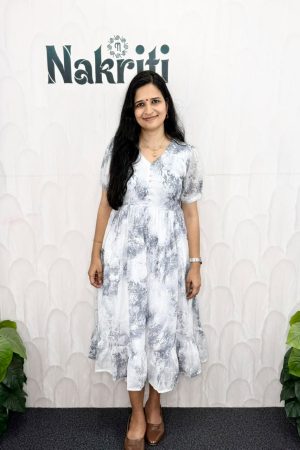 Printed georgette frock