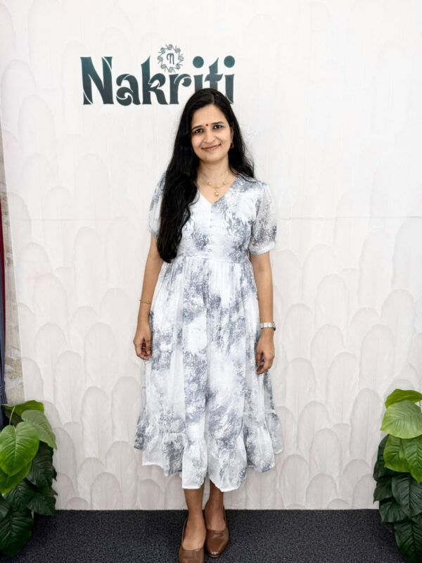 Printed georgette frock