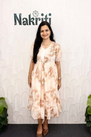 Printed georgette frock