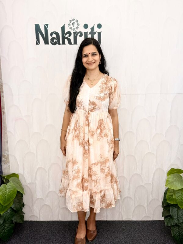 Printed georgette frock