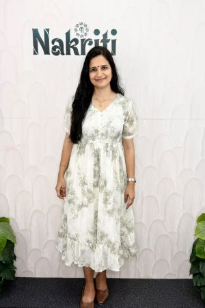 Printed georgette frock