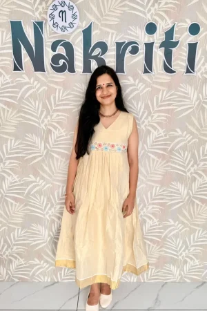 Onam special floral design kurti