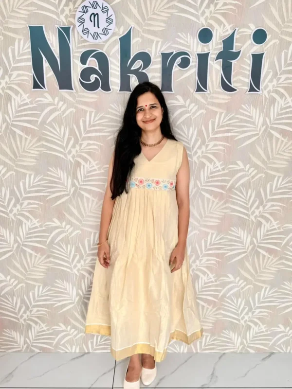 Onam special floral design kurti