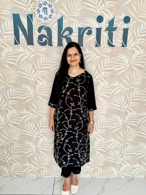 Embroidered mul cotton Co-ord Set (2pc Set)