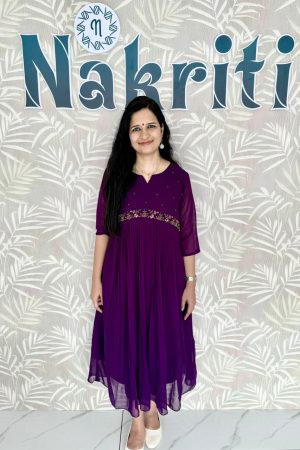 Georgette designer kurti