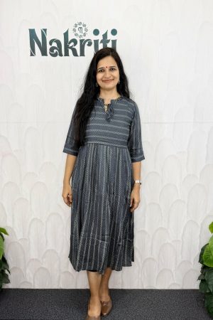 Printed soft cotton frock