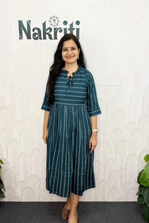 Printed soft cotton frock