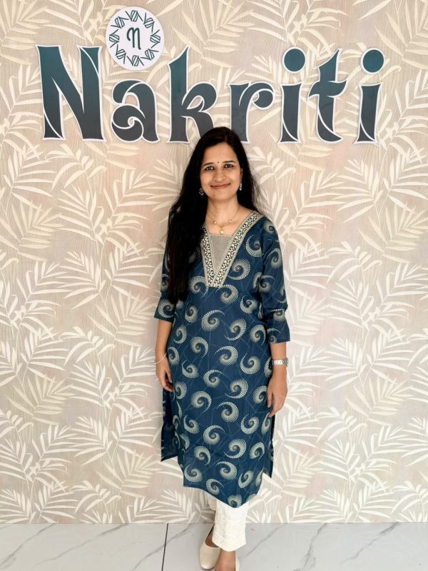 N2158 Casual printed kurti