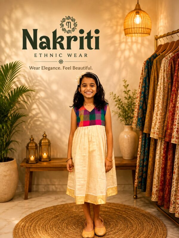 Madras Checks kids Frock