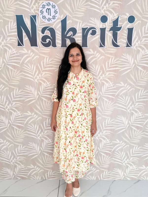 N2191 Floral print coord set (2pc Set)