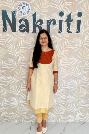 Onam special tissue silk Kurti