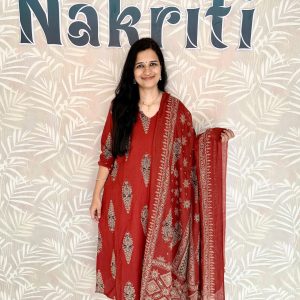 Ajrakh pure cotton salwar set (3pc set)