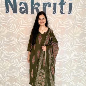 Ajrakh pure cotton salwar set (3pc set)