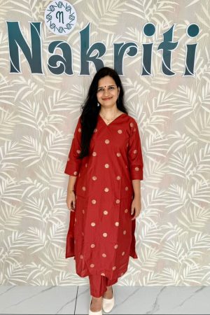Soft silk Co-ord Set with butta design (2pc Set)
