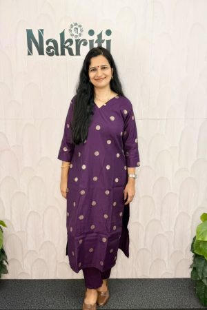 Soft silk Co-ord Set with butta design (2pc Set)