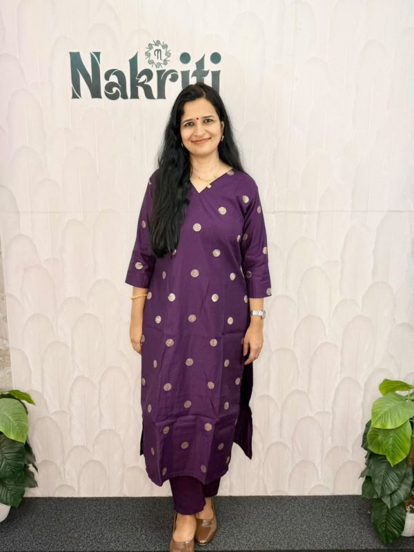 N2251-4 Soft silk Co-ord Set with butta design (2pc Set)