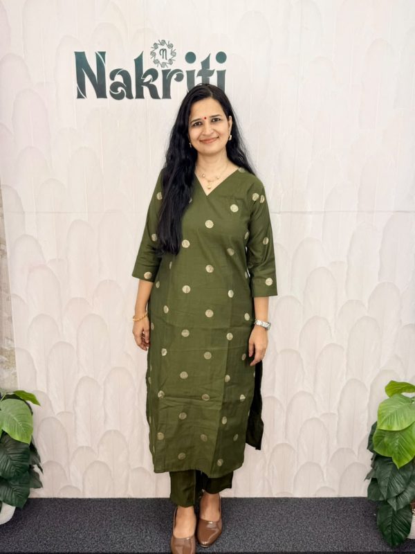 N2251-5 Soft silk Co-ord Set with butta design (2pc Set)