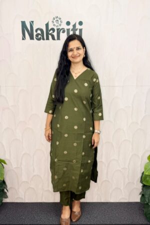 Soft silk Co-ord Set with butta design (2pc Set)