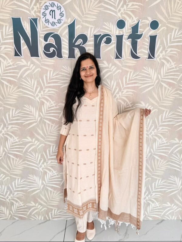 Onam special handloom pure cotton salwar set (3pc set)