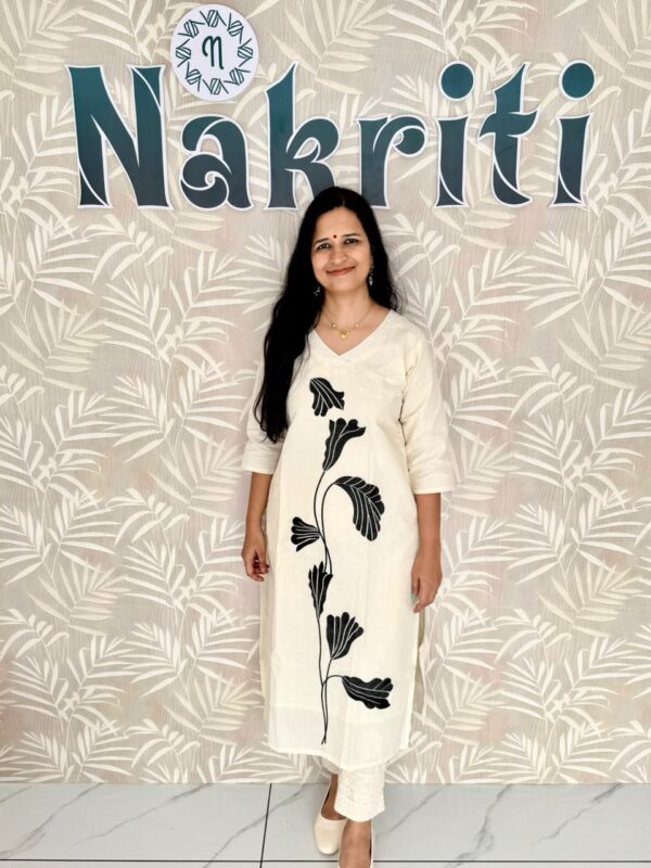 Embroidered pure cotton kurti