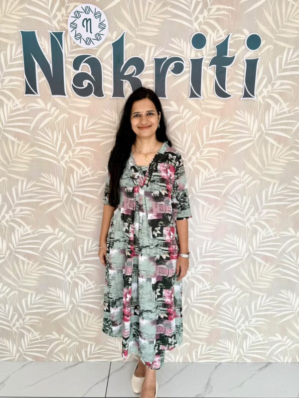 N2279-1 Printed coord set with pocket (2pc Set)