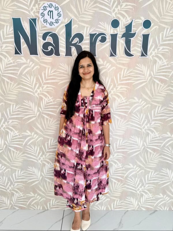 N2279 Printed coord set with pocket (2pc Set)