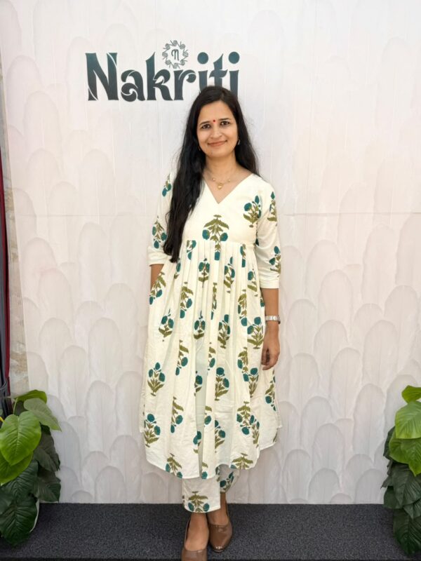 N2284-1 Floral print co-ord Set with pocket (2pc Set)