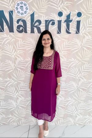 Georgette designer kurti