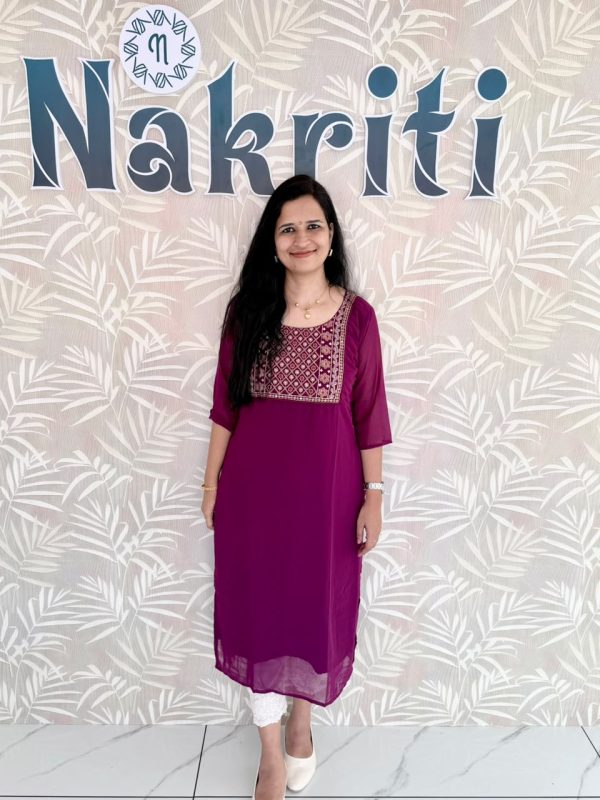 Georgette designer kurti