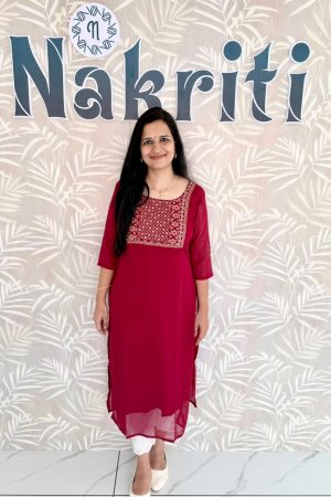 Georgette designer kurti