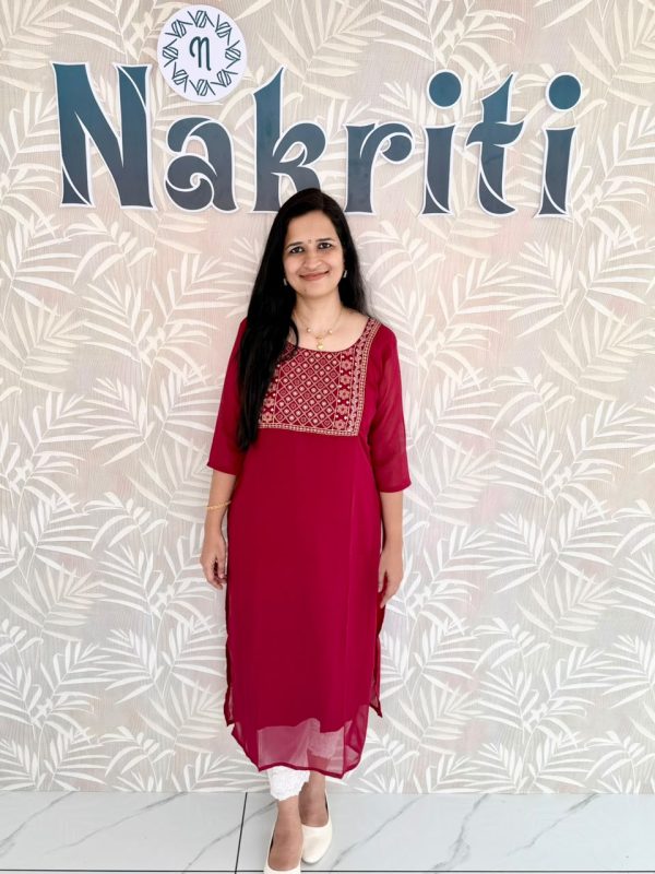 Georgette designer kurti