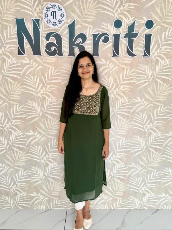 Georgette designer kurti