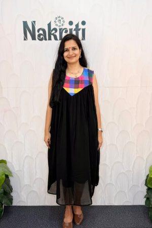 Madras checked georgette kurti