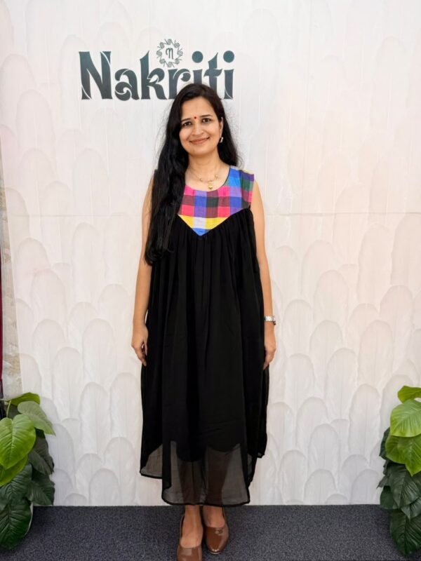 WhatsApp Image 2026-08-09 at 12.28.21 PM Madras checked georgette kurti
