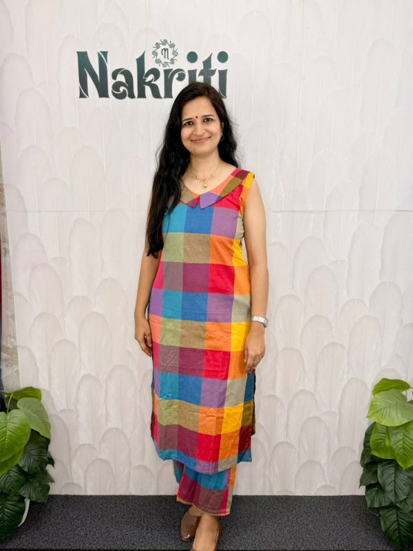 WhatsApp Image 2026-08-15 at 5.23.14 PM Madras checked pure cotton co-ord sets