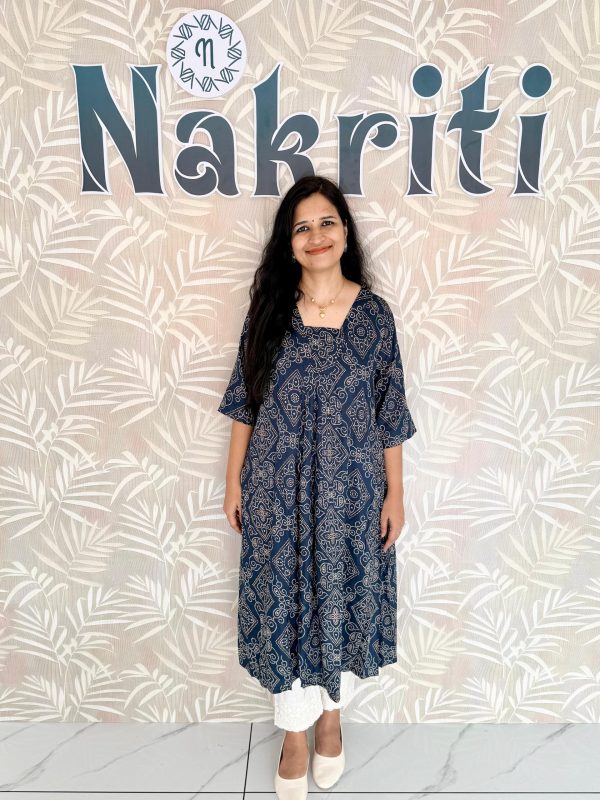 WhatsApp Image 2026-08-22 at 6.51.21 PM (1) Bandhani printed soft silk kurti