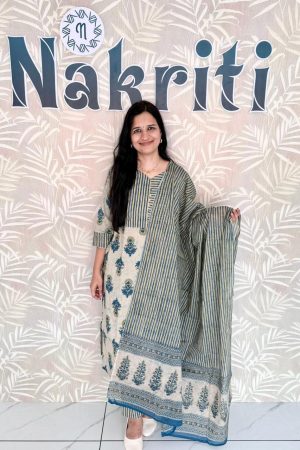 Pure cotton salwar set (3pc set)