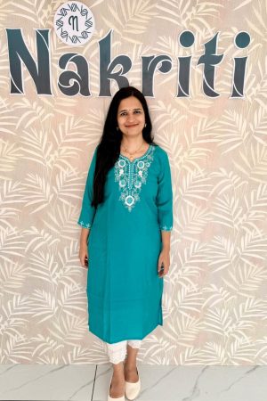 Designer silk kurti