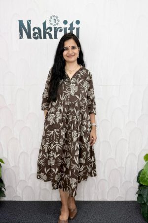 Printed cotton A line kurti