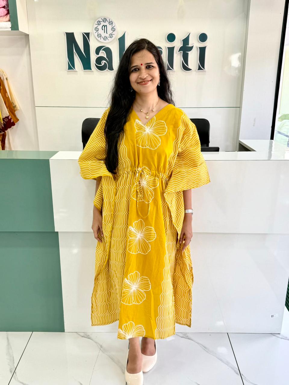 Casual cotton kaftan