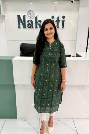 Silk cotton kurti with lining
