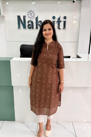 Silk cotton kurti with lining