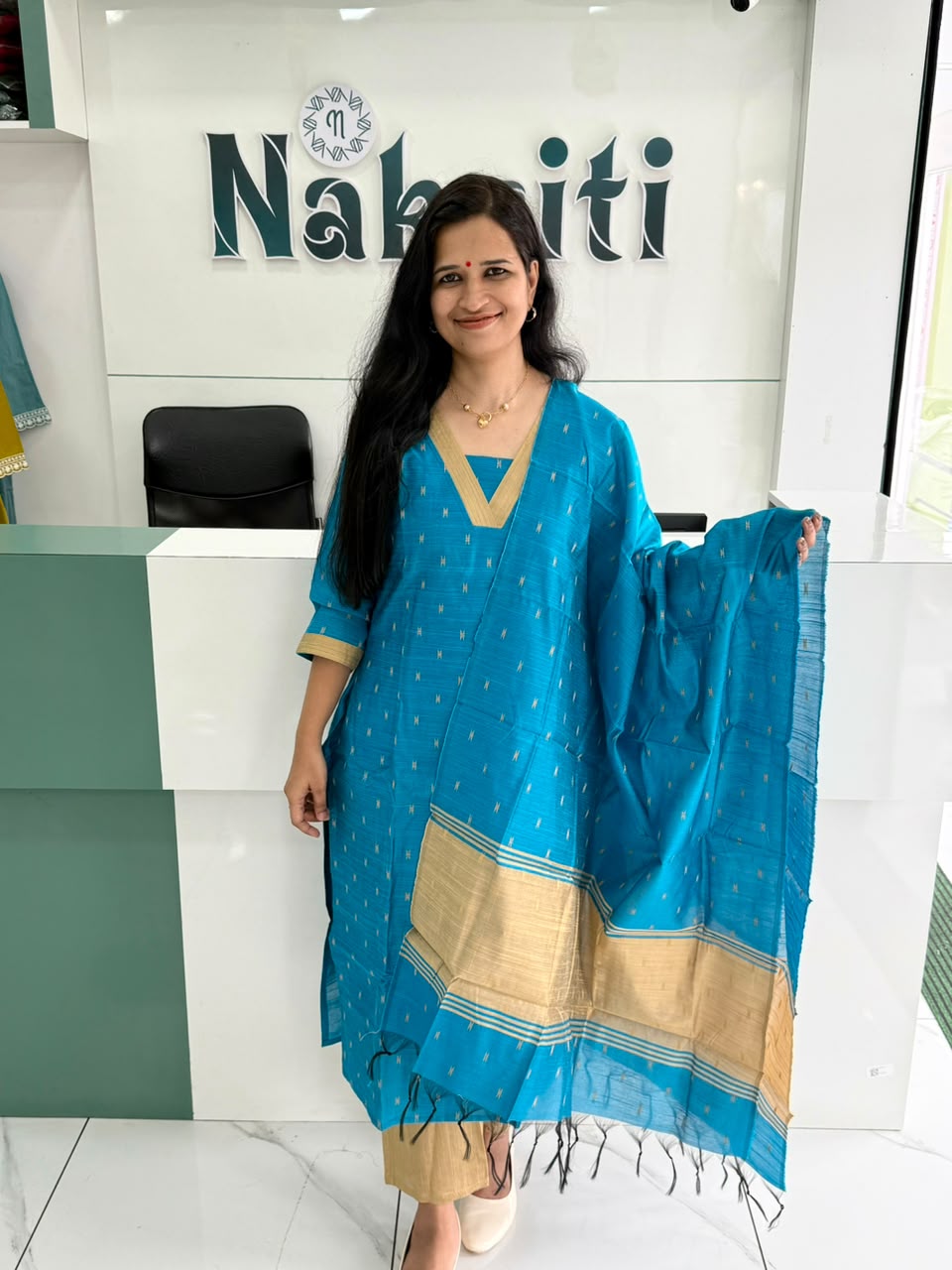 Silk cotton salwar set