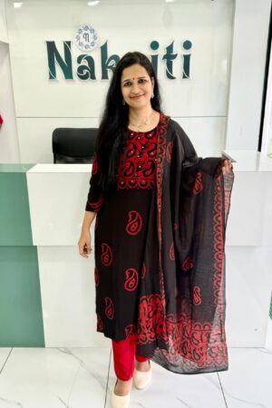 Batik print pure mul cotton salwar set