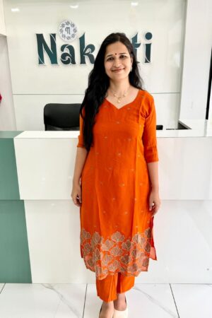 Designer mul chanderi coord set (2pc Set)