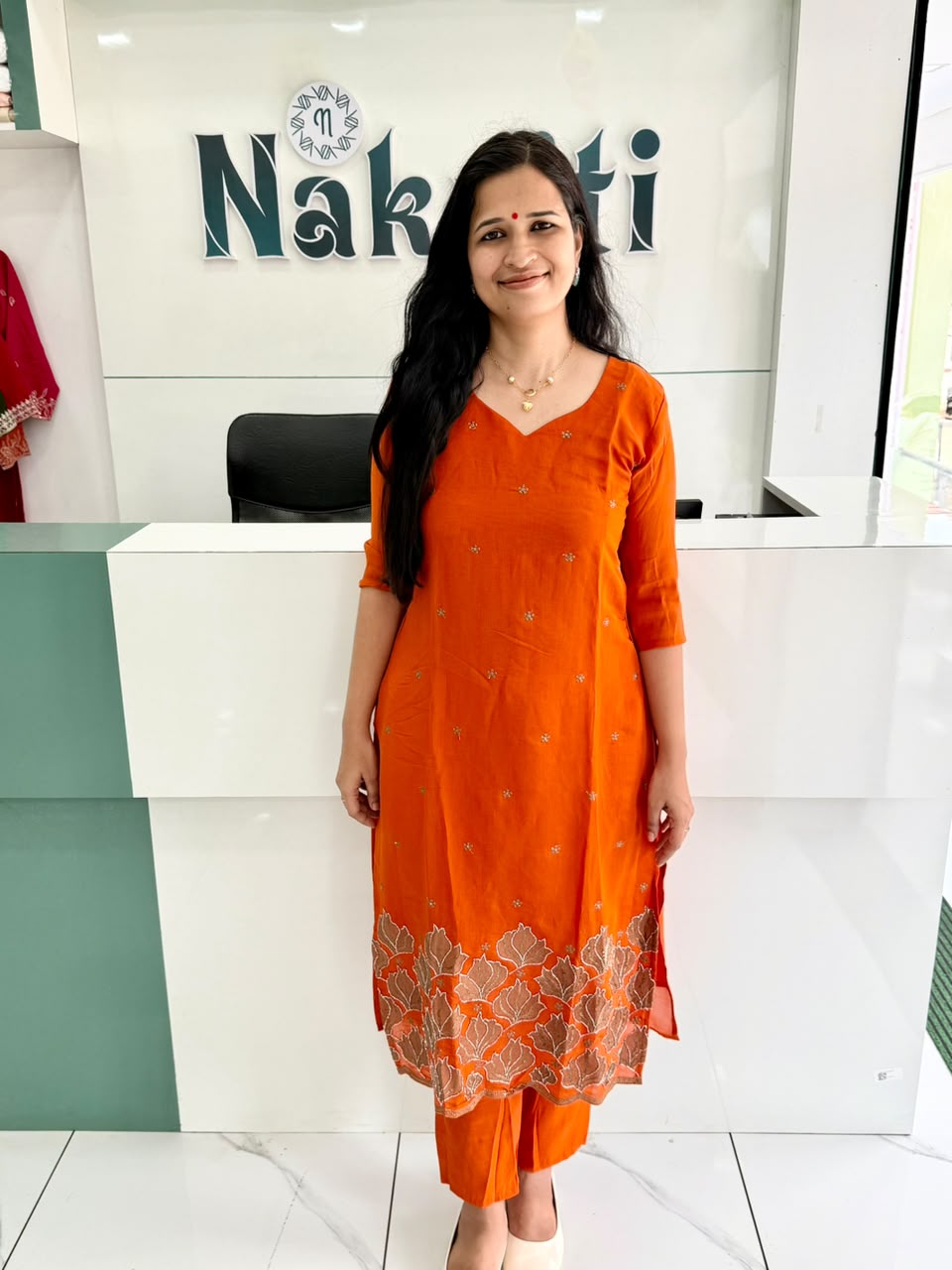 Designer mul chanderi coord set (2pc Set)