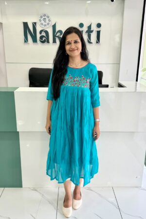 Mul chanderi designer kurti
